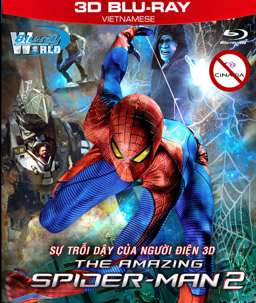 Z099. The Amazing Spider Man 2 - SỰ TRỖI DẬY CỦA NGƯỜI ĐIỆN (DTS-HD MA 5.1) 3D 50G nocinavia